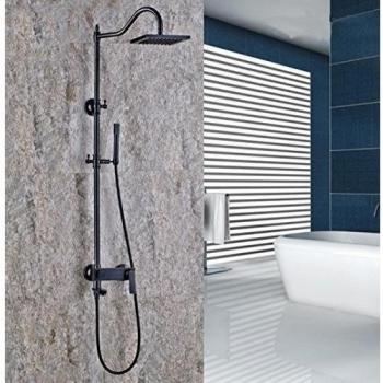 SUN-Estilo europeo de latón sólido baño de lujo lluvia mezclador ducha combo-disfrutar de una ducha de Spa vigorizante