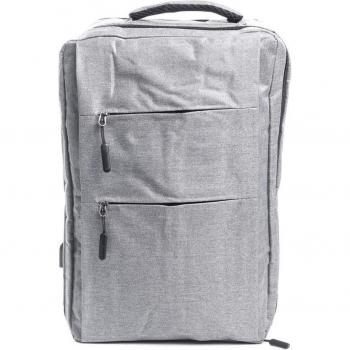 Mochila multi compartimento para laptop de 17 adaptable a trolley con toma USB externa oculta, dimensiones 30x14x42 cm