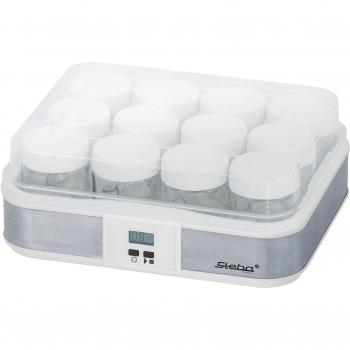 Steba JM 2 - Yogurtera, acero inoxidable, color blanco