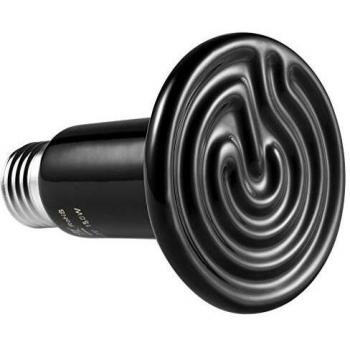 LEDGLE Bombilla de Calor Infrarroja de Cerámica con Emisor de Calor Compacto Bombilla de Lámpara con Bombilla de Plástico E27, Negro