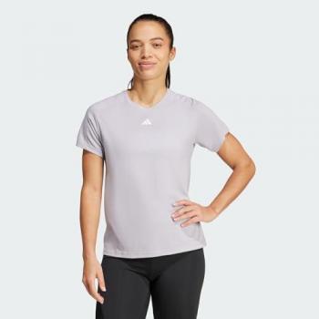 Camiseta de Manga Corta Adidas Aeroready Train Essentials Minimal Branding para Mujer, Color Blanco, Talla XS