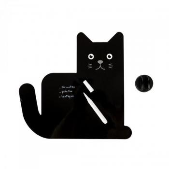 Pizarra Magnética Negra de Gato Balvi - 31,5x33x0,6cm - Decoración de Cocina