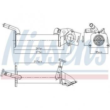 Enfriador de gases de escape EGR NISSENS 989401