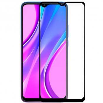 Protector de Pantalla Cristal Templado 4D Negro para Xiaomi Redmi 9