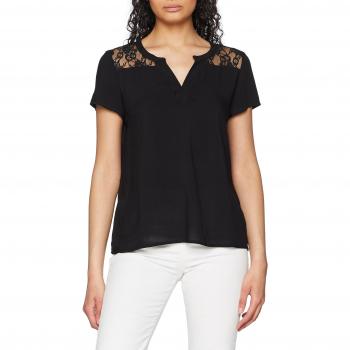 Vero Moda Vmabby S/s Top a, Camiseta sin Mangas para Mujer, Negro