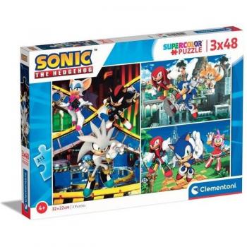 Puzzle Clementoni Sonic The Hedgehog 3x48 piezas