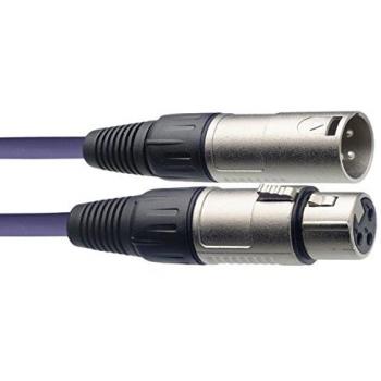 Stagg SMC3 CPP 3 m XLR to XLR Microphone Cable - Purple