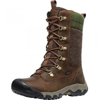 KEEN Greta Tall Waterproof Women's Snow Boot - Dark Earth 9.5 M