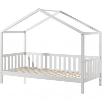 Cama Casa Dallas Vipack 90 x 200 cm Blanca con Baranda