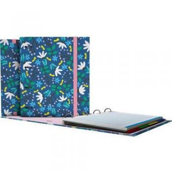 Carpebook 4 anillas 35 mm A4 EC24 Blue Garden