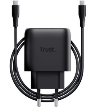 Cargador de Pared Trust Maxo GaN 45W USB-C Compatible con Samsung - Incluye Cable USB-C