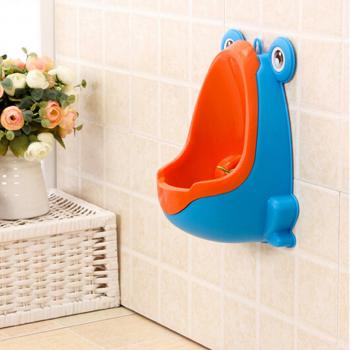 ZSL zsl-123 - Orinal de pared para niños que empiezan a dejar el pañal, diseño de rana azul azul