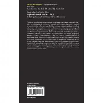 Regional Research Frontiers - Vol. 2: Methodological Advances, Regional Systems Modeling and Open Sciences