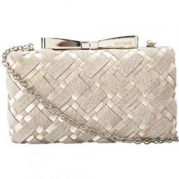 MENBUR Lauren - Bolso de mano mujer, color beige, talla 18x11x6 cm