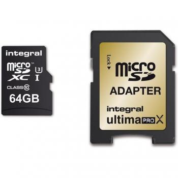 Integral Micro SDXC 64GB Class 10 64GB MicroSDXC UHS-I Class 10 memoria flash - Tarjeta de memoria