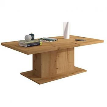 Mesa de café angular Tucson 148, Aglomerado laminado, Roble Artisan, 110 x 60 x 43cm