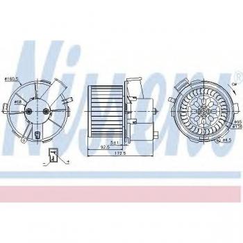 Ventilador interior NISSENS 87092 - Ventilador habitáculo de alta calidad, diseñado para proporcionar un flujo de aire óptimo en el interior del vehículo, compatible con múltiples modelos, fácil instalación y durabilidad garantizada
