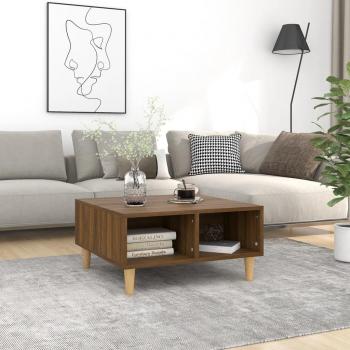 vidaXL Mesa de centro de madera contrachapada 60x60x30 cm en color Gris, Roble Sonoma y Gris hormigón, también conocida como Mesita de Salón o Comedor o Auxiliar Mesa de Café