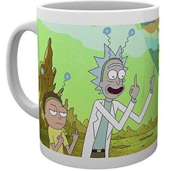 GB eye – Taza, diseño de Rick y Morty paz, multicolor