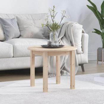 Mesa de centro Ø 55x45 cm de madera maciza de pino