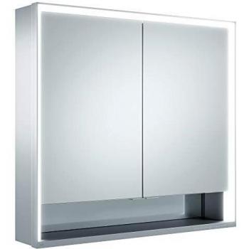Armario Espejo Keuco Royal Lumos 800x735x165 mm con Iluminación LED, 2 Puertas y Almacenamiento Abierto