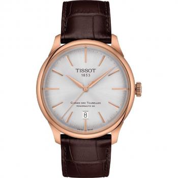 Tissot Chemin des Tourelles Automatic Men's Watch 39mm Brown/Rose Gold