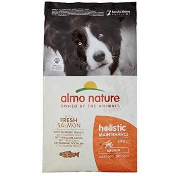 almo nature Medium pienso holístico para perros, con salmón fresco, 12 kg