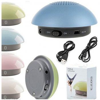 Mini Altavoz Bluetooth 2.1 EDR Aux para Móvil, iPod, Smartphone y Tablet E200