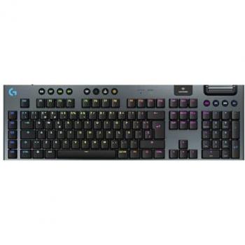 Teclado Mecánico Gaming Inalámbrico Logitech G915 X LIGHTSPEED, RGB, Conectividad Tri-Mode, Interruptores Táctiles GL Marrones, Teclas de PBT, Acabado en Aluminio