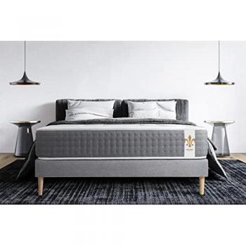 Conjunto Colchón y Base Vingt-Six 160x200 cm - Resortes Ensacados y Memoria de Forma - Espesor 26 cm - Confort Firme - Sommier Kit Gris
