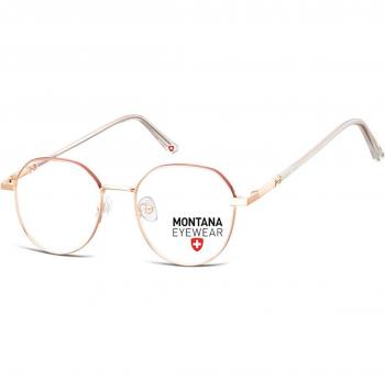 Montana Eyewear MM586 MM586A Armazones y Gafas Recetadas para Hombre Dorados 50 Lentes