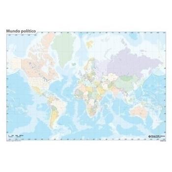 MAPA MUDO ERIK COLOR POLITICO MUNDO - Pack de 50 unidades