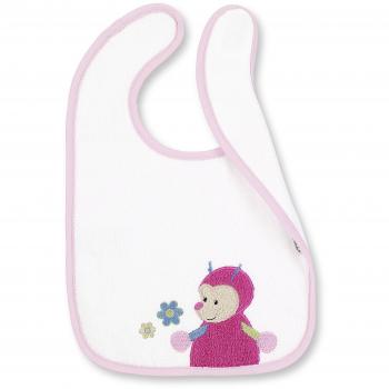 Sterntaler babero impermeable en esponja diseño Katharina la mariquita color blanco