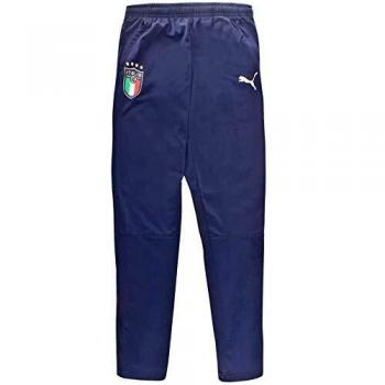 Puma FIGC Training Pant W.Z/P Jr Pantalón Largo, Unisex niños, Peacoat Team Gold, 128