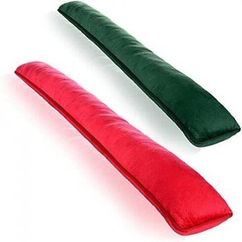 com-four® 2X Tapones de Corriente para Puertas y Ventanas - Tapones de Viento de Microfibra - Ahorra energía con Tapones de Corriente