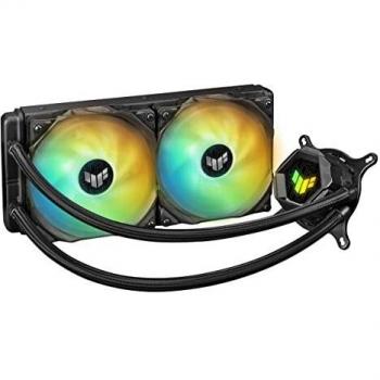 ASUS TUF Gaming LC 240 ARGB - Sistema de refrigeración líquida todo en uno con Aura Sync y dos ventiladores de radiador TUF ARGB de 120 mm