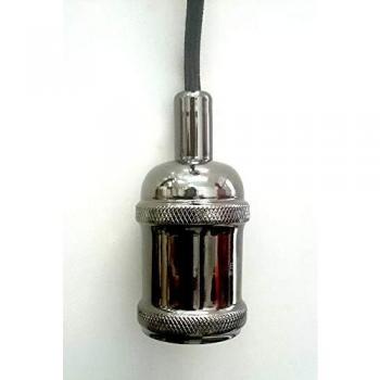 Lámpara Colgante Minimalista Avra Negra E27 60W