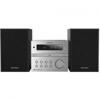 Microcadena Compacta Grundig CMS 4200 BT DAB+ - 120 W, Bluetooth, Plata y Negro