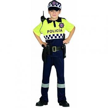 FIESTAS GUIRCA Disfraz de Policía Infantil Talla 3-4 años