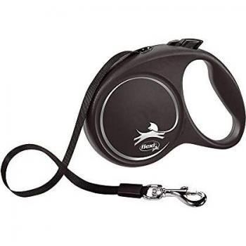 Correa Flexi Black Design L Cinta 5m Silver