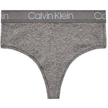 Calvin Klein Cuerpo Tanga De Cintura Alta, Gris Brezo S Brezo Gris