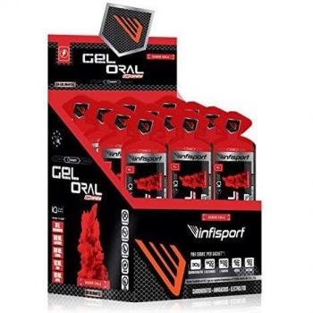 Infisport Gel Oral 50g - Sabor - Cola + 150mg Cafeína, Envase - Caja 18 Unidades