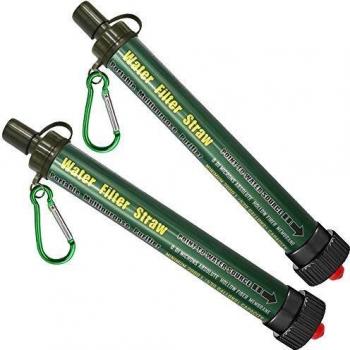 TEUEN DeFe Filtro de Agua 2000L Personal Sistema de Filtración de Agua 0.01 Micron Mini Purificador de Agua Portátil para Excursionismo Campamento Acampada Supervivencia y Emergencias