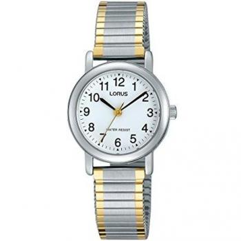 Reloj Lorus Clásico para Dama RRS79VX9 con Correa de Acero Inoxidable y Esfera Plateada