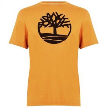 Timberland Kennebec River Logo T-Shirt for Men, Yellow, Size: L