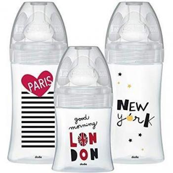 Set de biberones Dodie 3 uds - London/Paris/New York