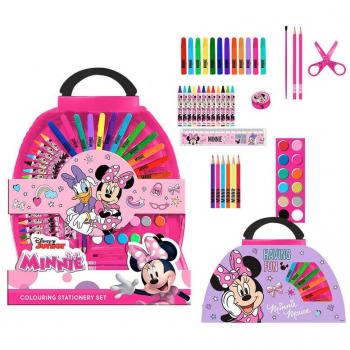 SET PAPELERÍA COLOREABLE 50 PIEZAS MINNIE