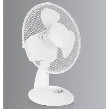 Tristar VE-5923 Ventilador de Sobremesa 23cm Blanco, 30W, 3 Aspas, 2 Velocidades
