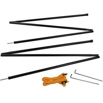 Regatta Black Steel Canopy Pole Set