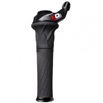 SRAM Grip Mando, X0, 2 X 10, Lock-On, rojo, Multicolor, M